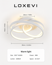 Double Ring LED Ceiling Light Loxevi