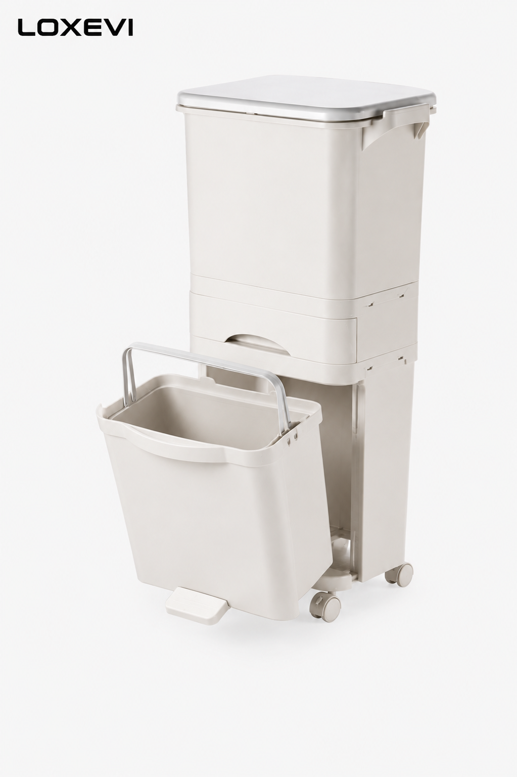 Three Tier Waste Sorting Bin Loxevi