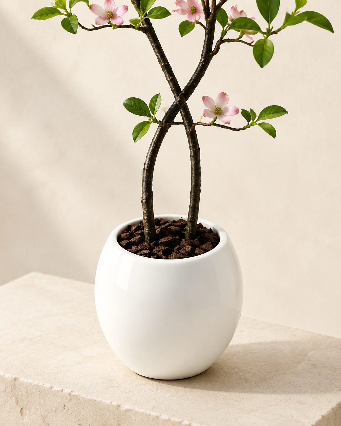 Artificial Jasmine Tree with Pink Buds Loxevi
