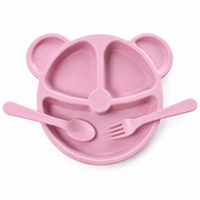 Three Piece Bear Baby Dinnerware Set Loxevi