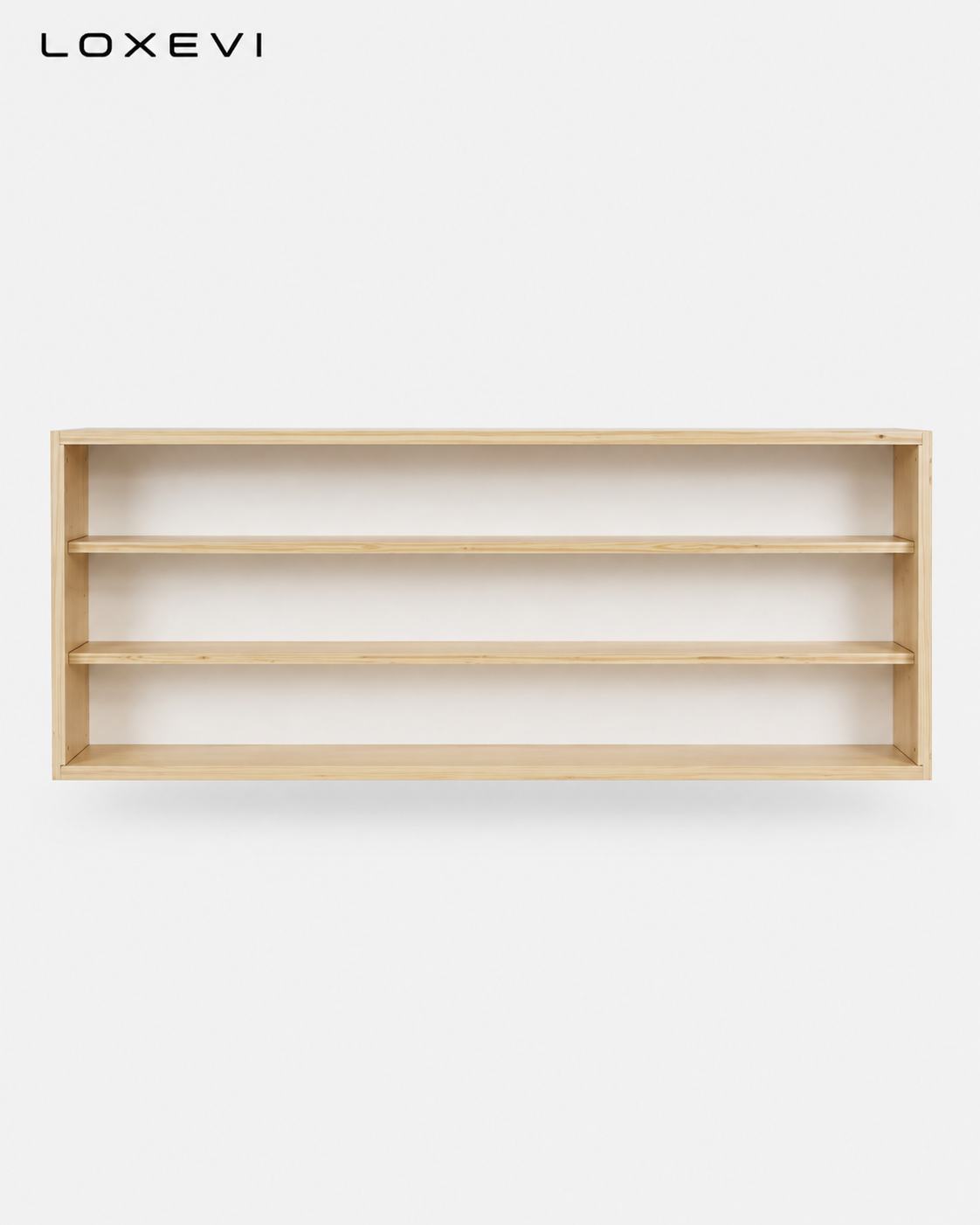 Three Tier Wooden Collectible Display Cabinet Loxevi