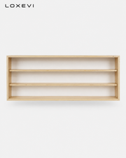 Three Tier Wooden Collectible Display Cabinet Loxevi