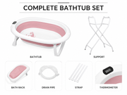 Foldable Baby Bath with Thermometer and Seat Loxevi