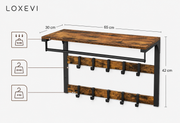 Coat Rack and Shoe Bench Set Loxevi