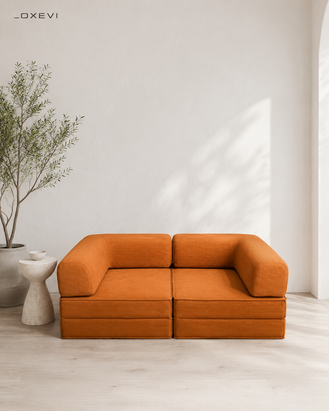 Vacuum Compressed Cord Sofa Bed Loxevi