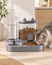 Automatic Pet Feeder and Water Dispenser with Large Capacity Loxevi