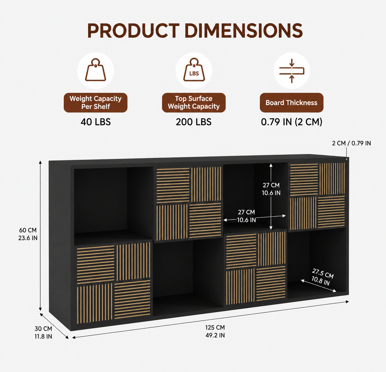 Loxevi Kids Wooden Storage Cabinet – Stylish Organization for Every Room