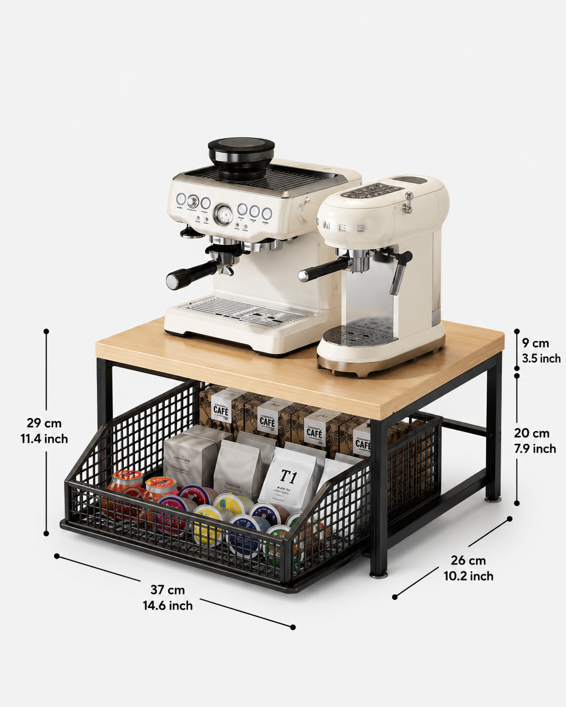 Pull Out Coffee and Tea Organizer Loxevi