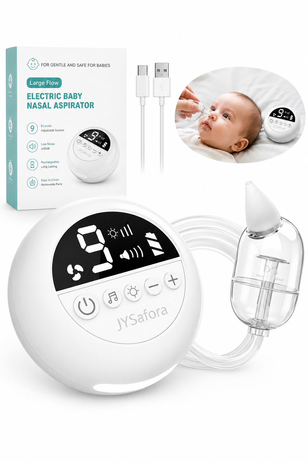 Rechargeable Electric Baby Nasal Aspirator Loxevi