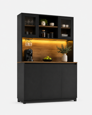 Black Kitchen Storage Cabinet Loxevi