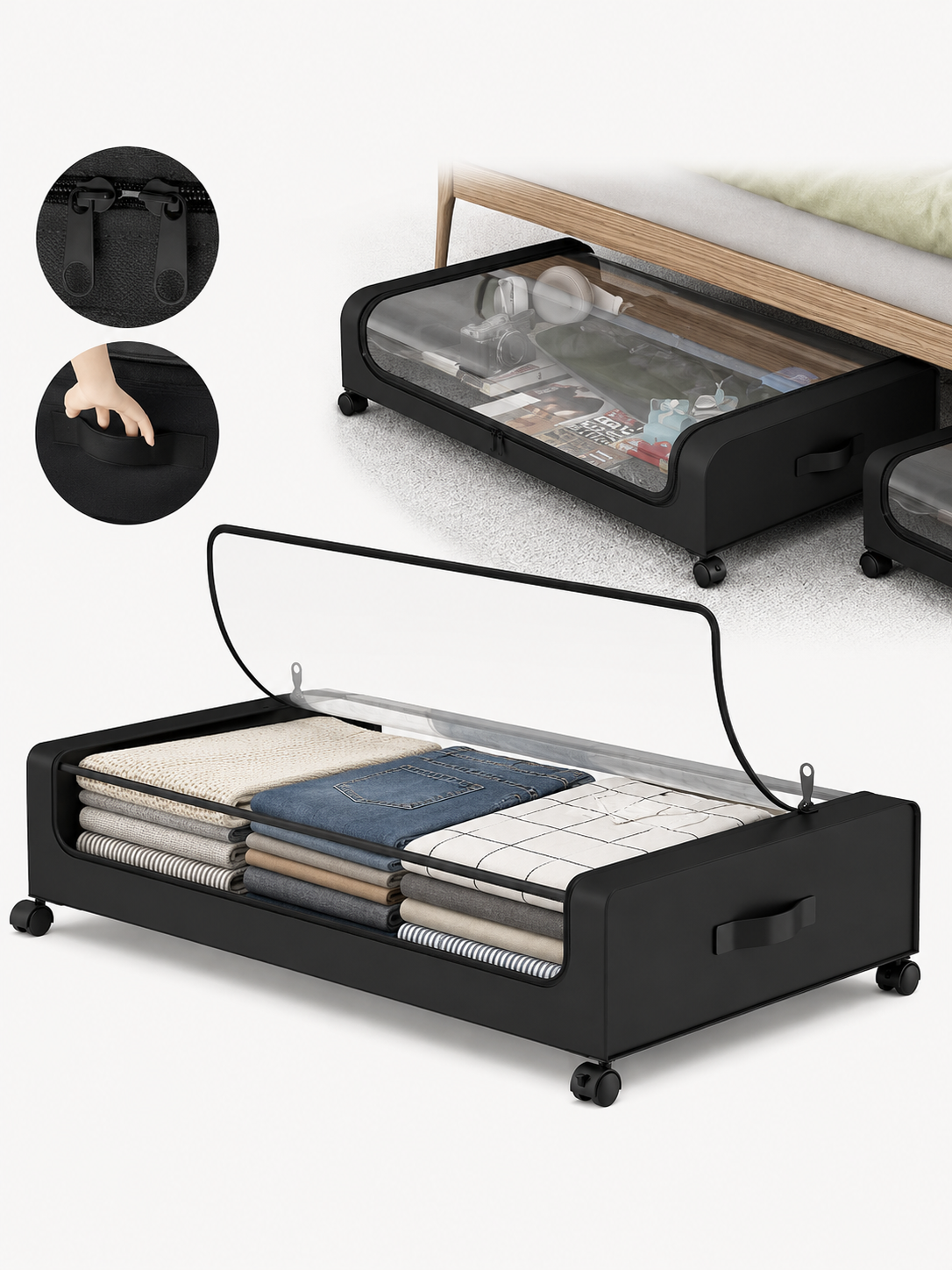 Under Bed Storage Bins Loxevi