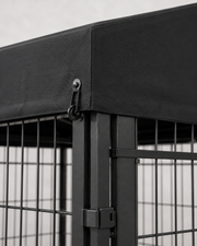 Heavy Duty Metal Dog Kennel with Roof Loxevi
