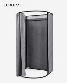 Freestanding Changing Room with Curtain Loxevi
