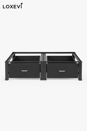 Double Washing Machine Base with Drawers Loxevi