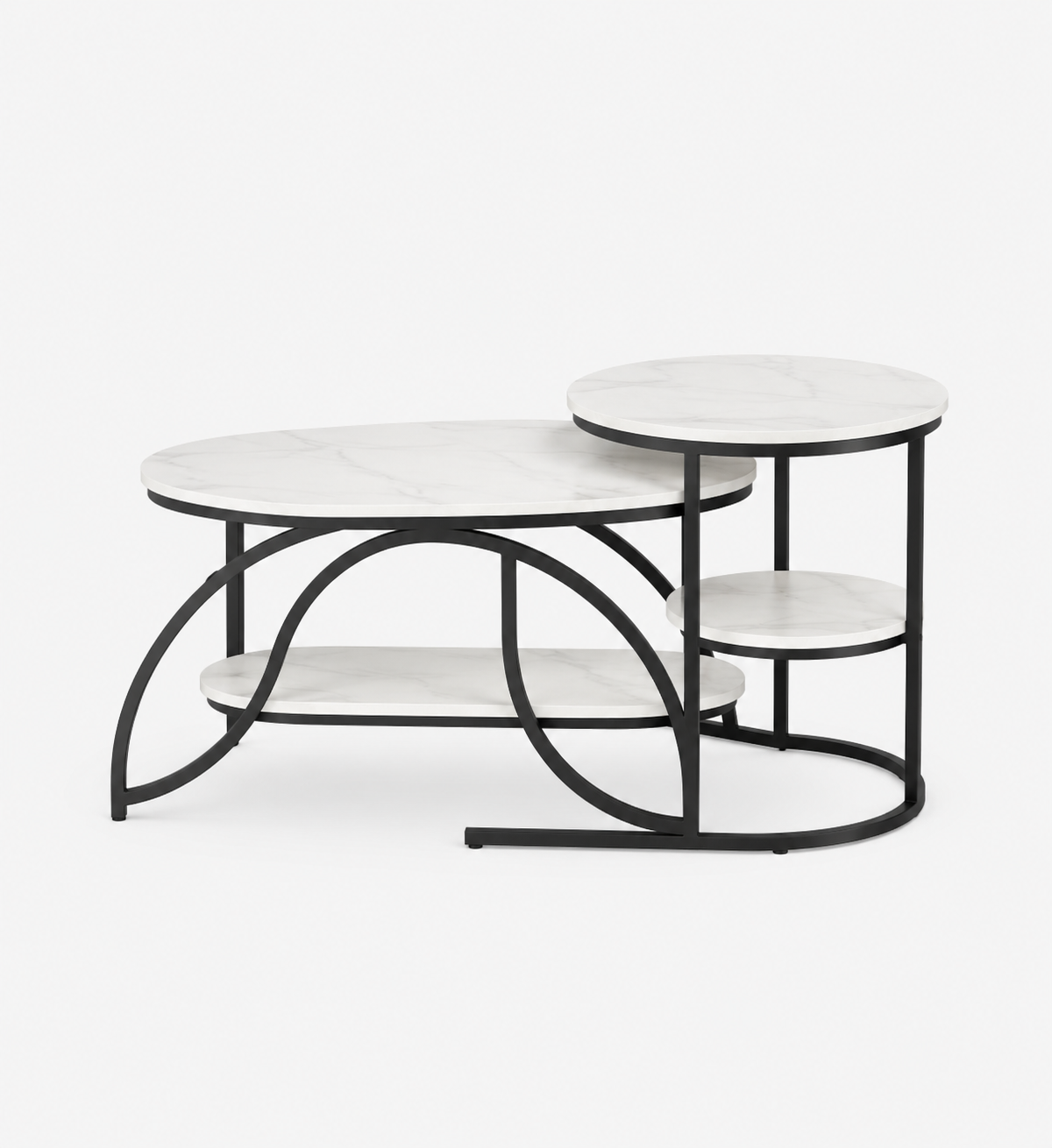 Nesting Side Table Set Loxevi