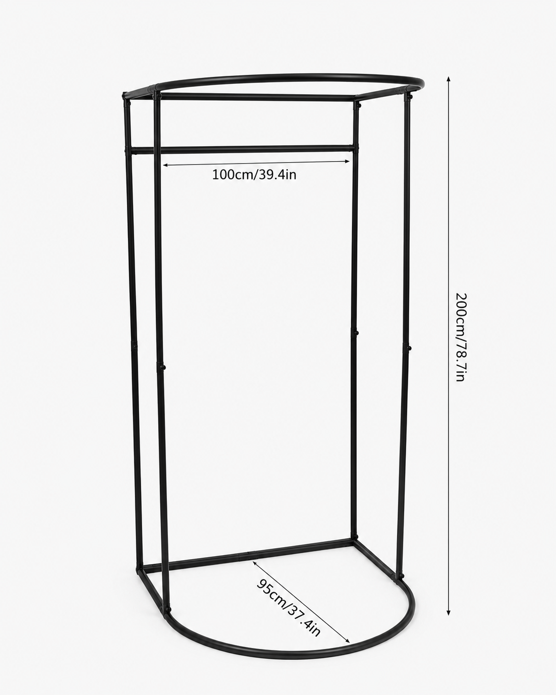 Freestanding Changing Room with Curtain Loxevi
