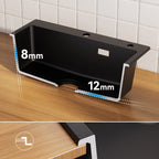 60 x 45 cm Kitchen Sink Black Composite Granite BMC Artificial Stone Single Bowl for Modern Kitchen and Apartment Heat Resistant Quartz Sink Topmount Installation with Draining Basket and Siphon