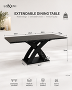 Marble Extendable Dining Table Loxevi