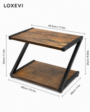 Two Tier Z Shaped Printer Stand Loxevi
