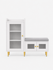Shoe Storage Cabinet with Bench Loxevi