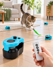 Remote Controlled Interactive Cat Chasing Toy with Adjustable Speed Loxevi