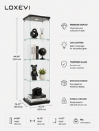 Glass Display Cabinet Loxevi