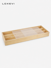 Three Tier Wooden Collectible Display Cabinet Loxevi