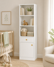 Three Tier Corner Storage Cabinet Loxevi
