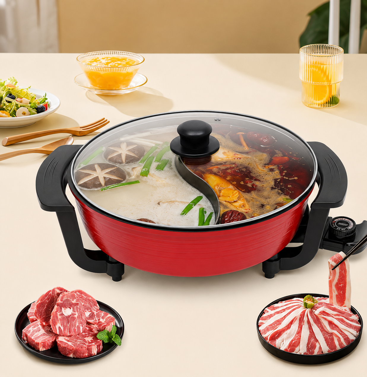 Divided Electric Hot Pot Loxevi