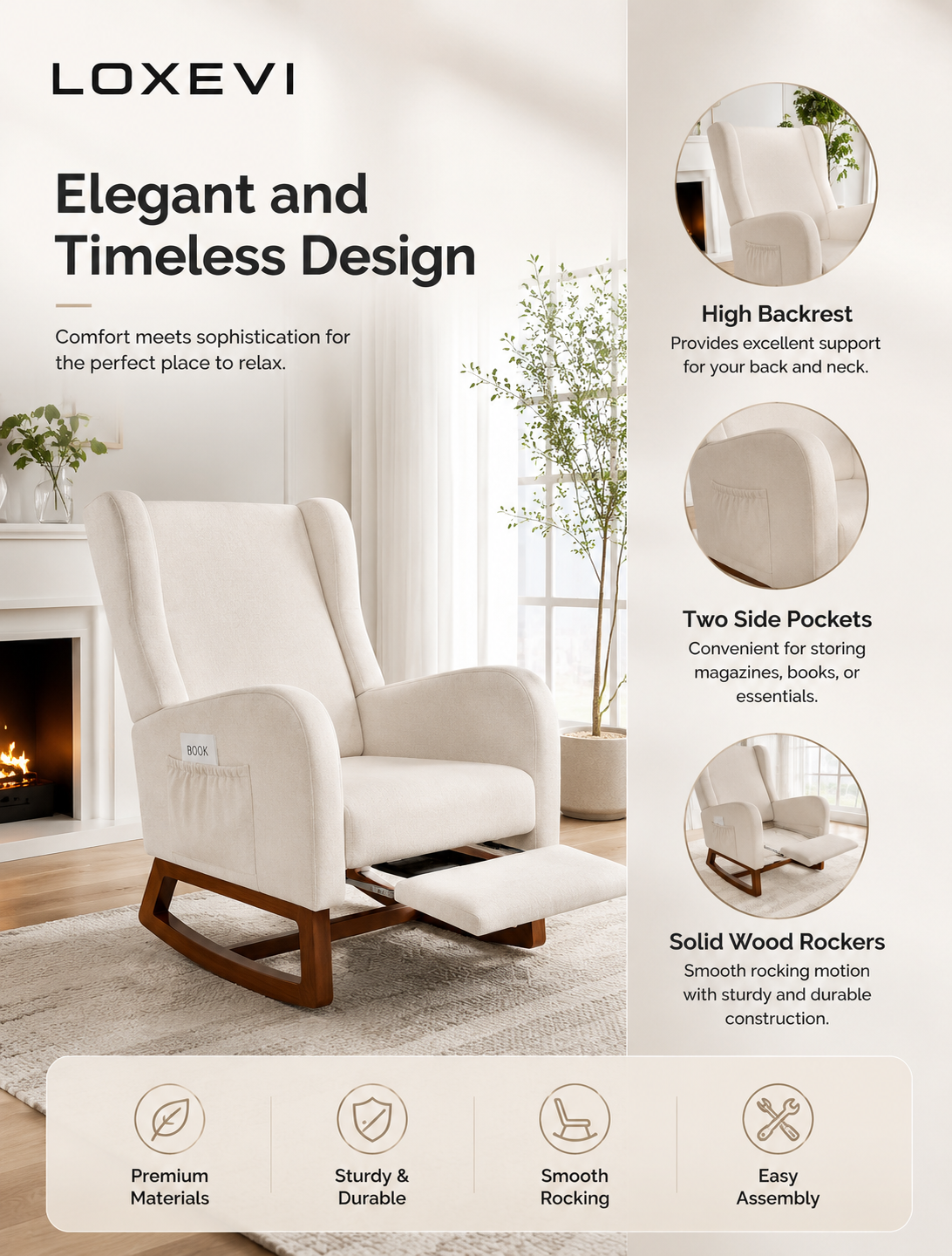 Recliner Lounge Chair Loxevi
