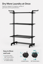 Foldable Clothes Drying Rack Loxevi