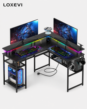 L Shaped Gaming Desk Loxevi