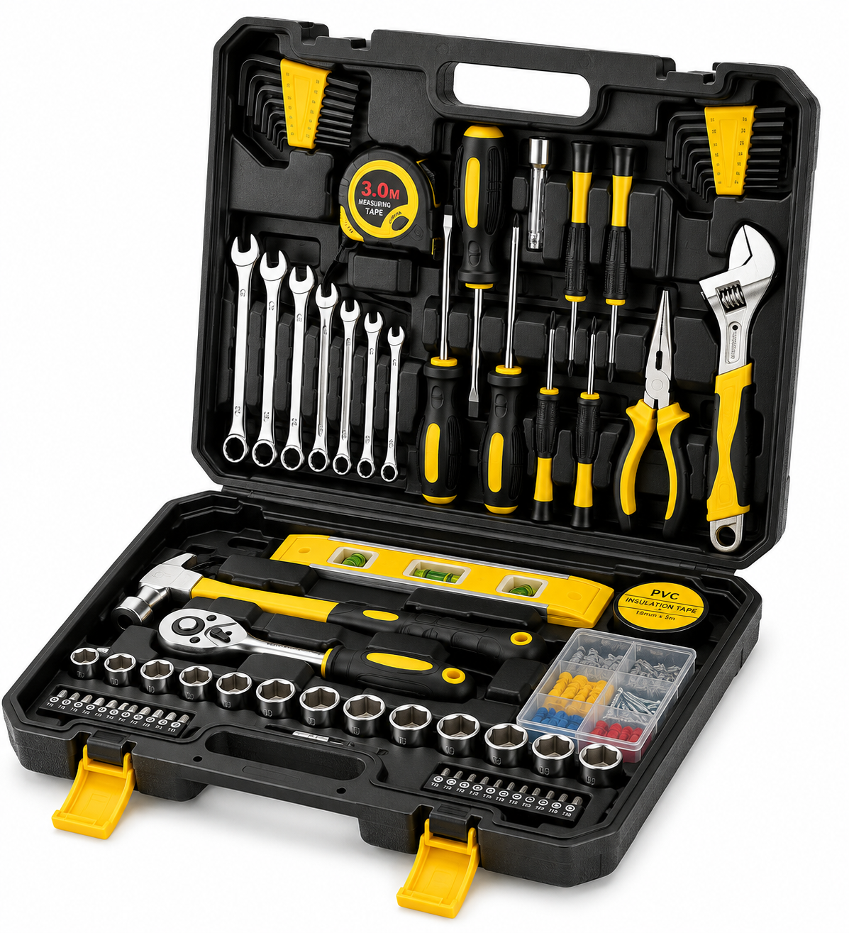 108 Piece Household Repair Tool Set Loxevi