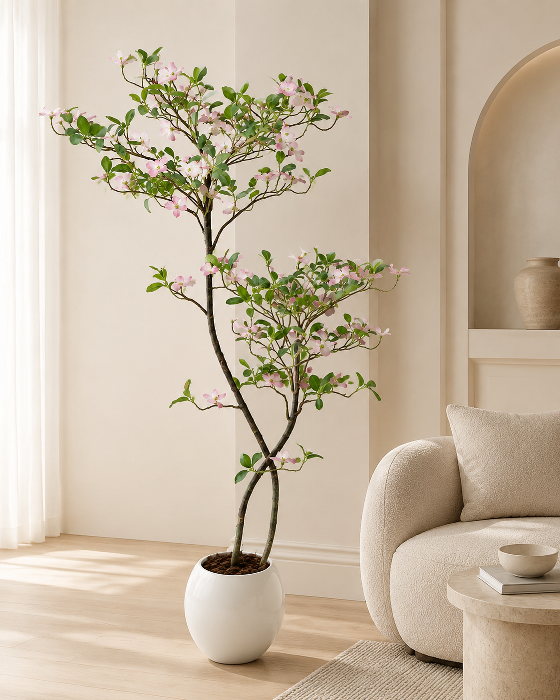 Artificial Jasmine Tree with Pink Buds Loxevi