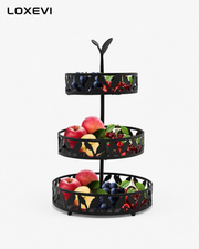 Three Tier Fruit and Snack Basket Loxevi