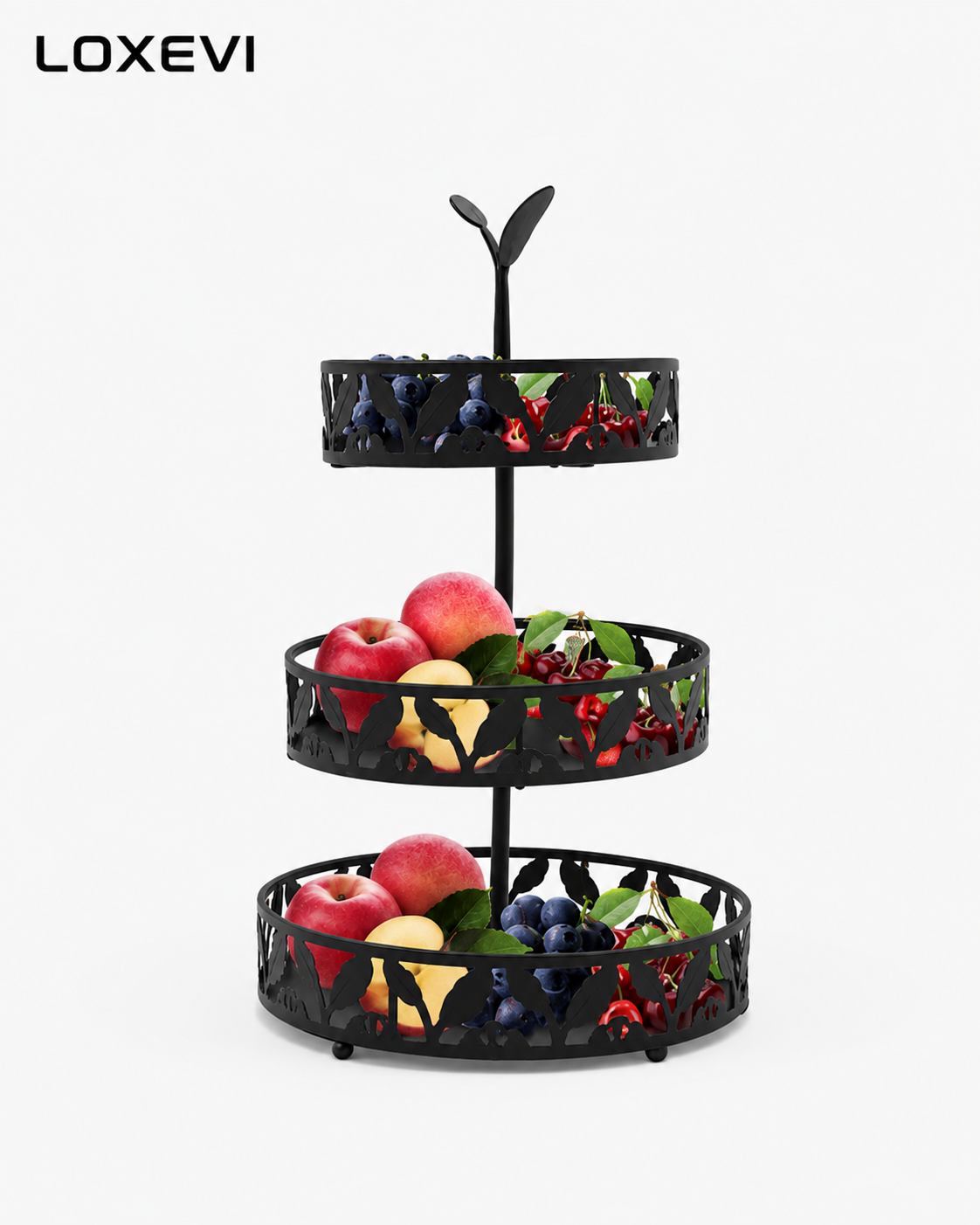 Three Tier Fruit and Snack Basket Loxevi