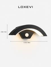 LED Outdoor Wall Light With Motion Sensor Loxevi