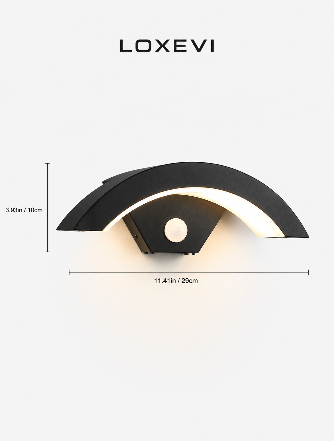 LED Outdoor Wall Light With Motion Sensor Loxevi