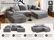 Modular U Shaped Sofa Loxevi