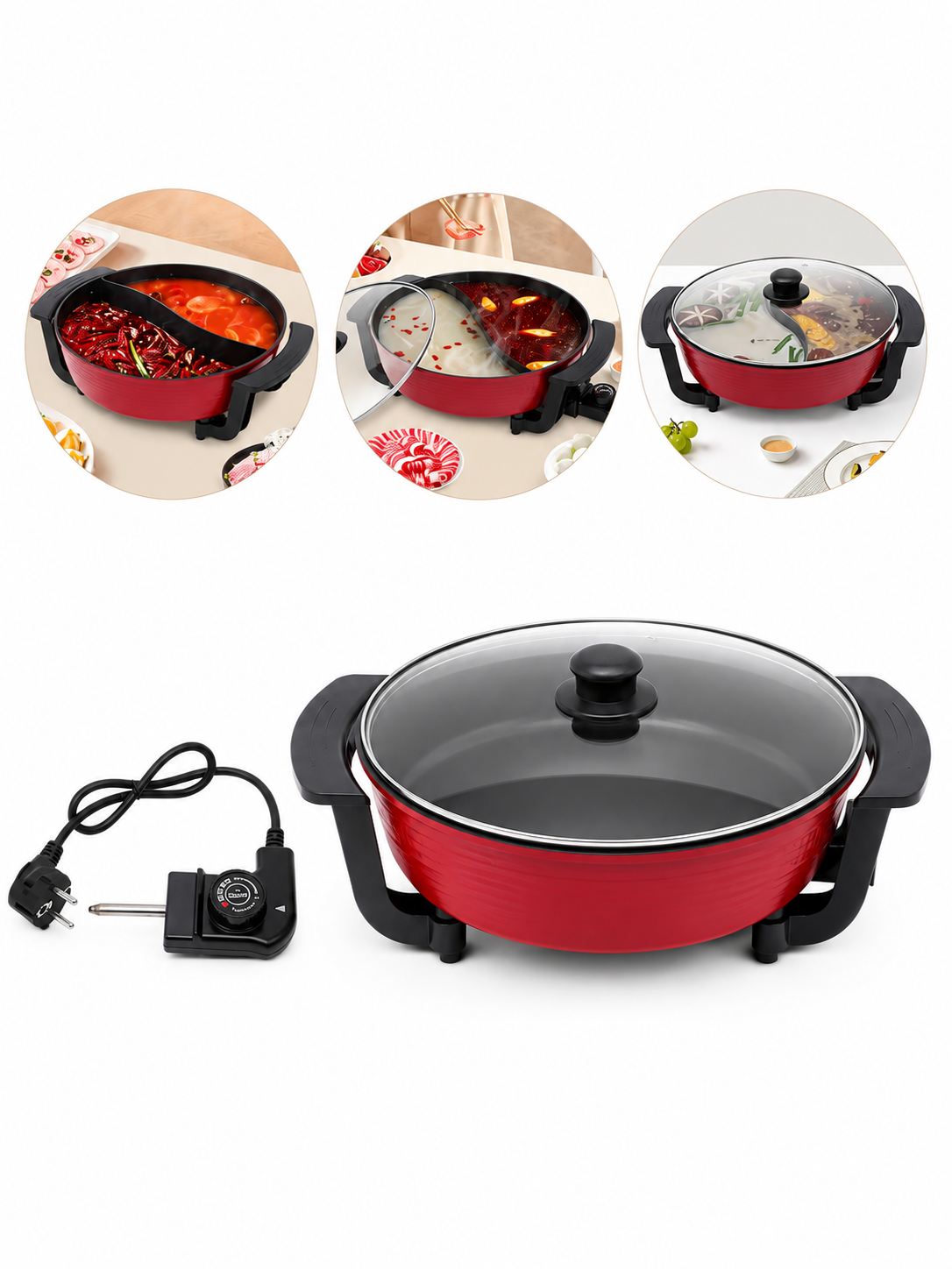 Divided Electric Hot Pot Loxevi