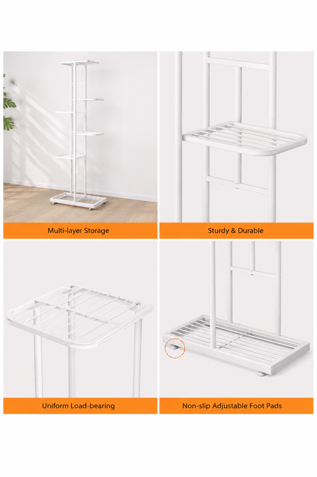 Multi Tier Metal Plant Stand Loxevi