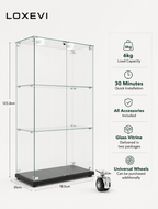 Glass Display Cabinet Loxevi