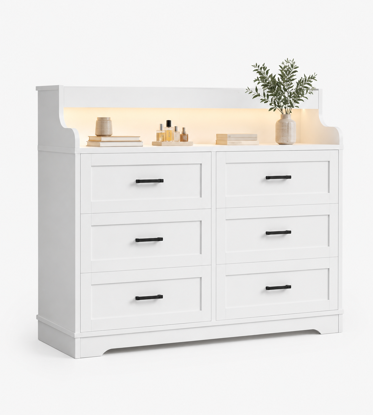 Nordic Six Drawer Dresser Loxevi
