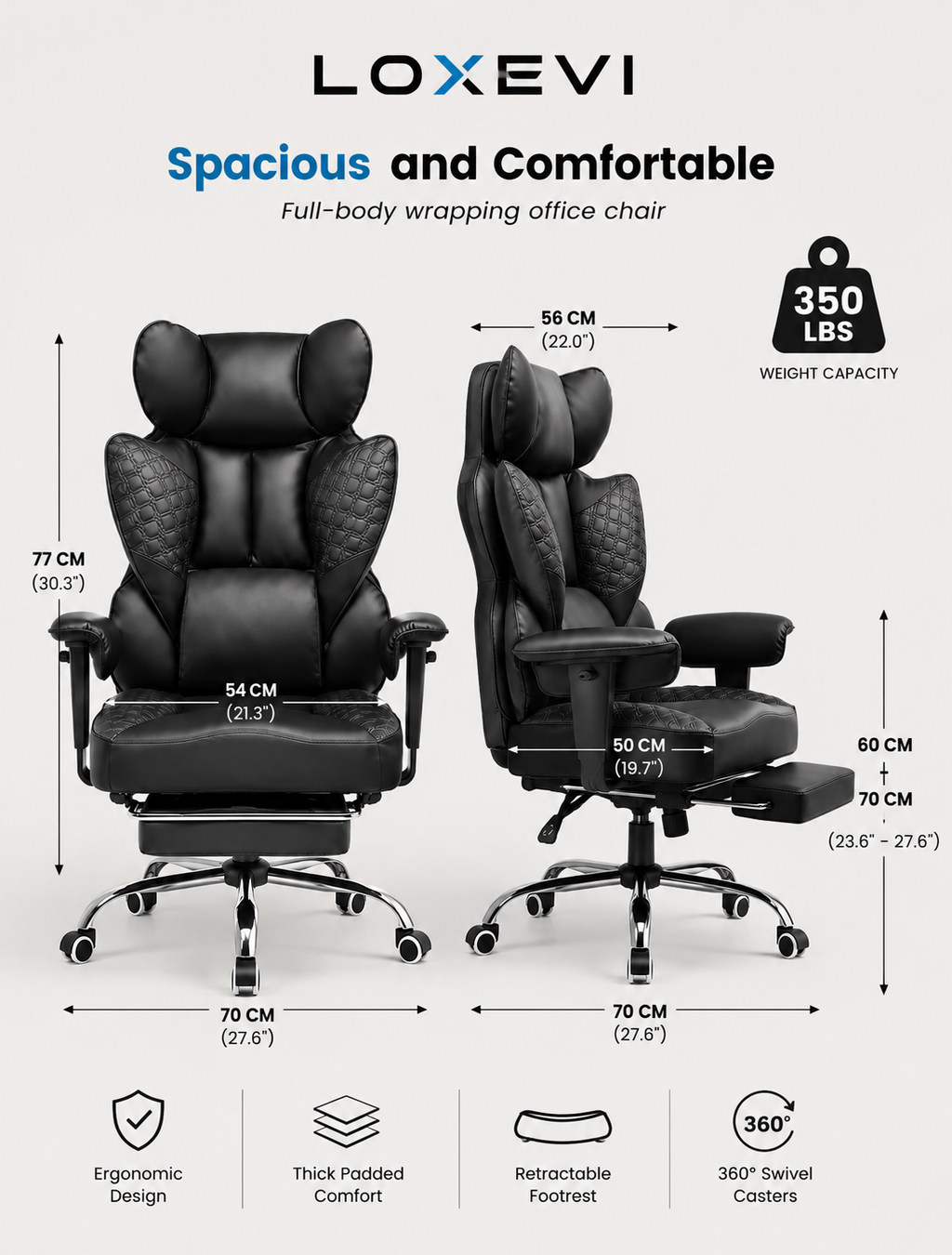 Ergonomic Gaming Chair Loxevi