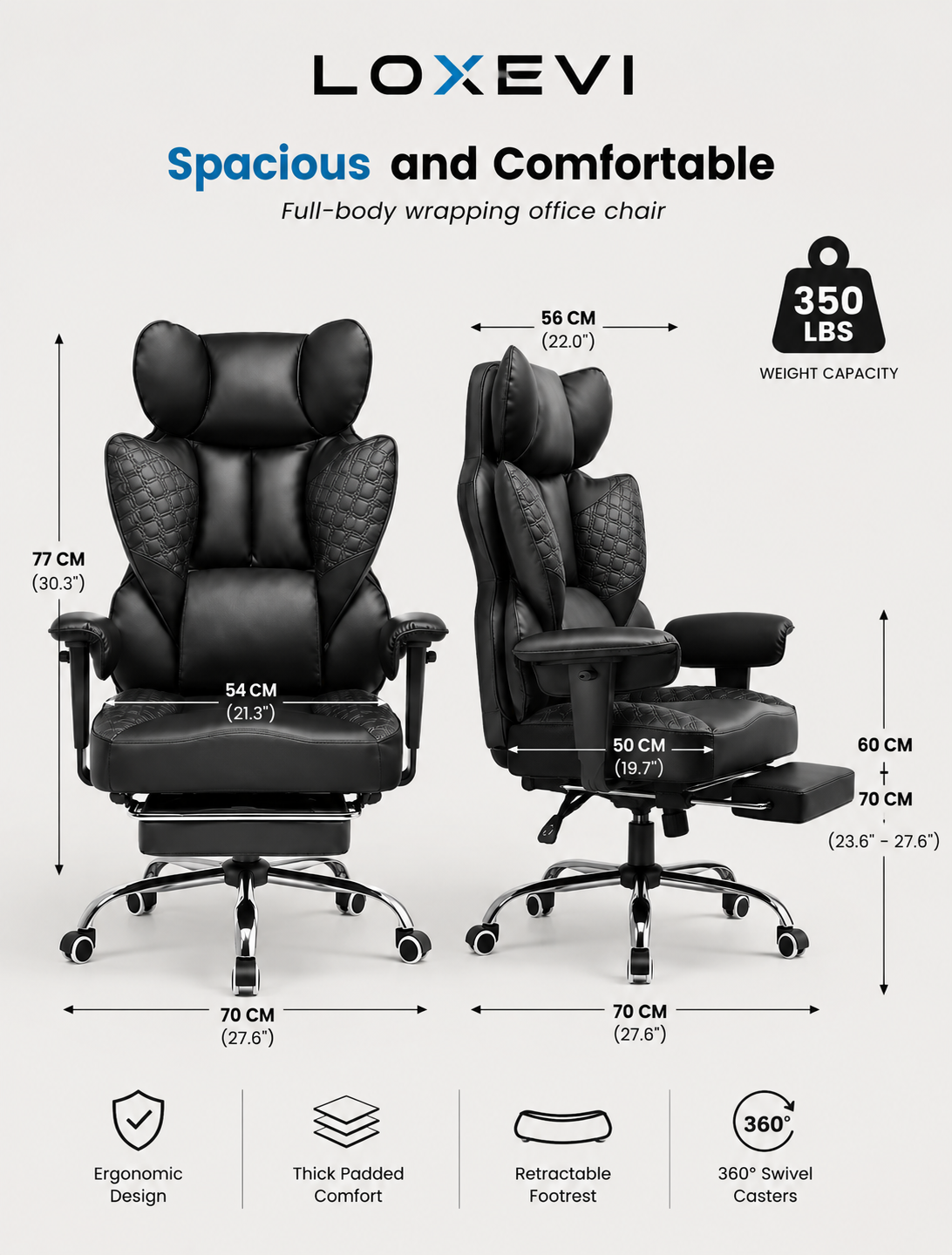 Ergonomic Gaming Chair Loxevi