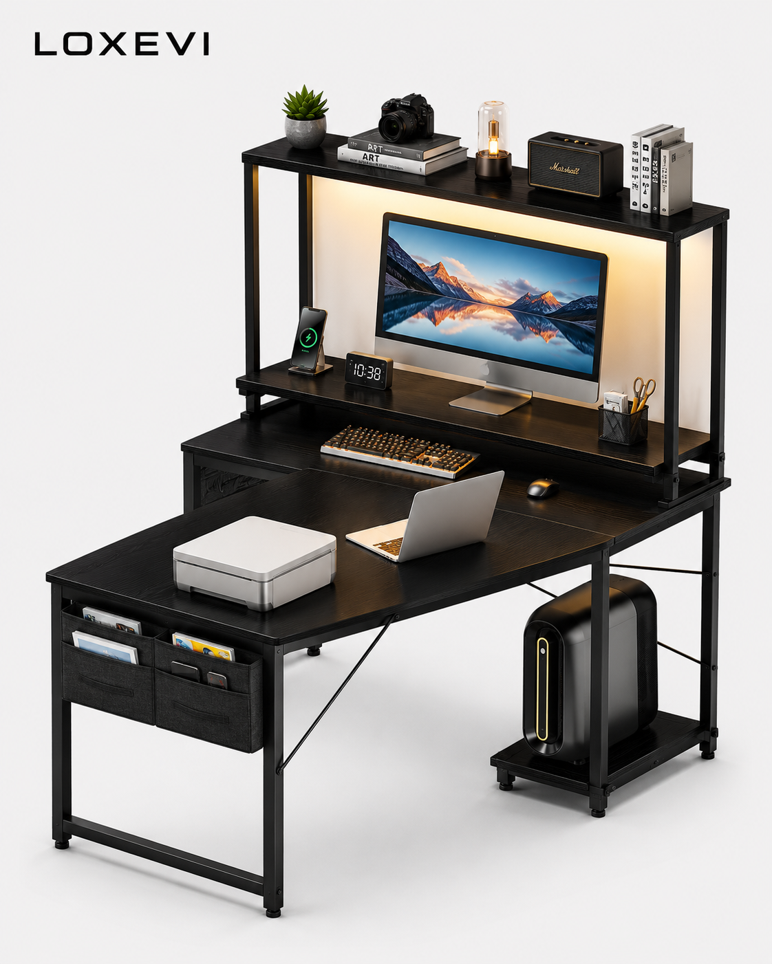L Shaped Gaming Desk Loxevi