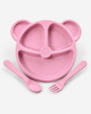Three Piece Bear Baby Dinnerware Set Loxevi