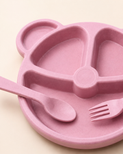 Three Piece Bear Baby Dinnerware Set Loxevi
