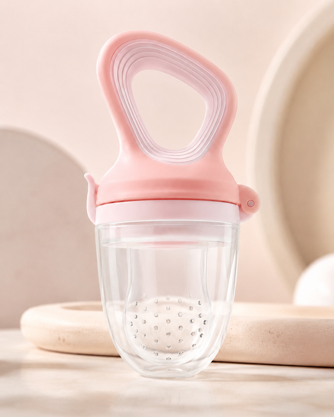 Silicone Baby Fresh Food Feeder with Cover Loxevi