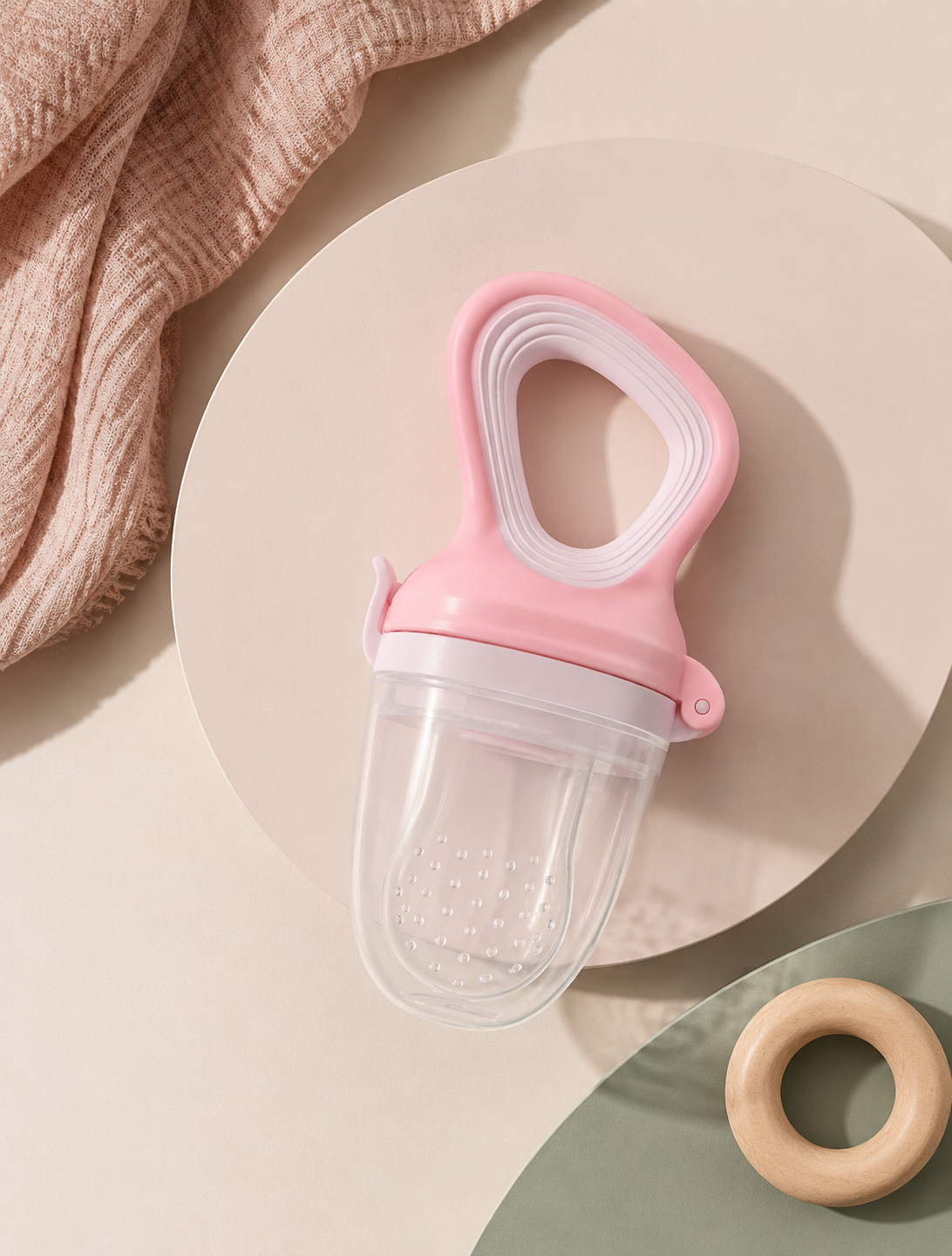 Silicone Baby Fresh Food Feeder with Cover Loxevi
